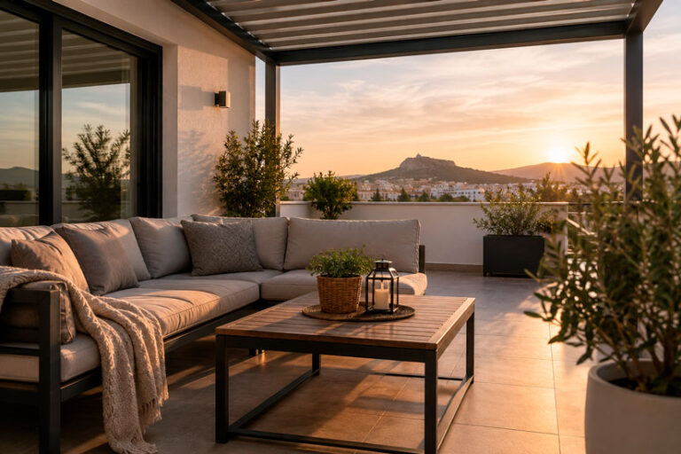 Cómo aprovechar una terraza todo el año
